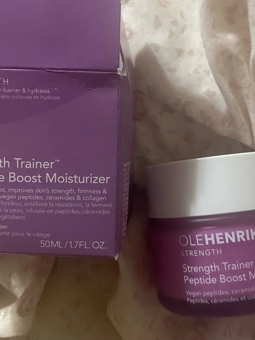 New Ole Henriksen Strength Trainer Peptide Boost Moisturizer - Purple